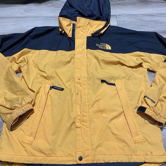 VTG The North Face Mountain Parka Goretex Jacket Asap Yams Yellow‎ Black Size L